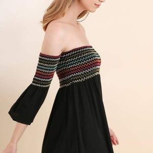 UMGEE black off shoulder Gypsi dress